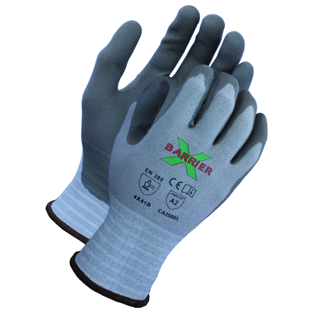 XBARRIER A2 Cut Resistant, Textreme Knit, Luxfoam Coated Glove, M CA2588M12